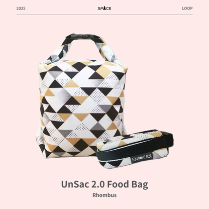 UnSac 2.0 矽膠布防漏食物袋《喫貨袋》M - 台灣藍鵲（2.0鈕扣設計）