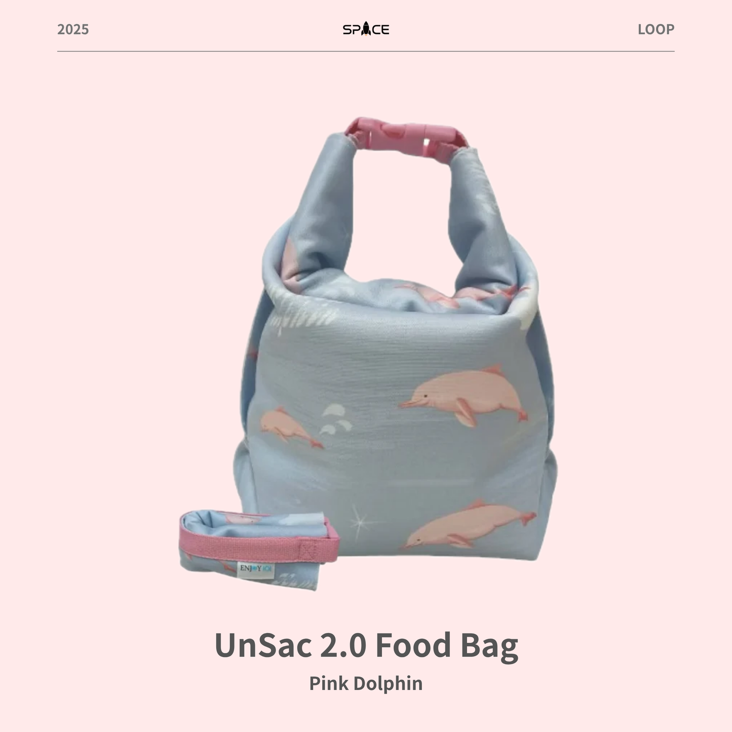 UnSac 2.0 矽膠布防漏食物袋《喫貨袋》M - 台灣藍鵲（2.0鈕扣設計）